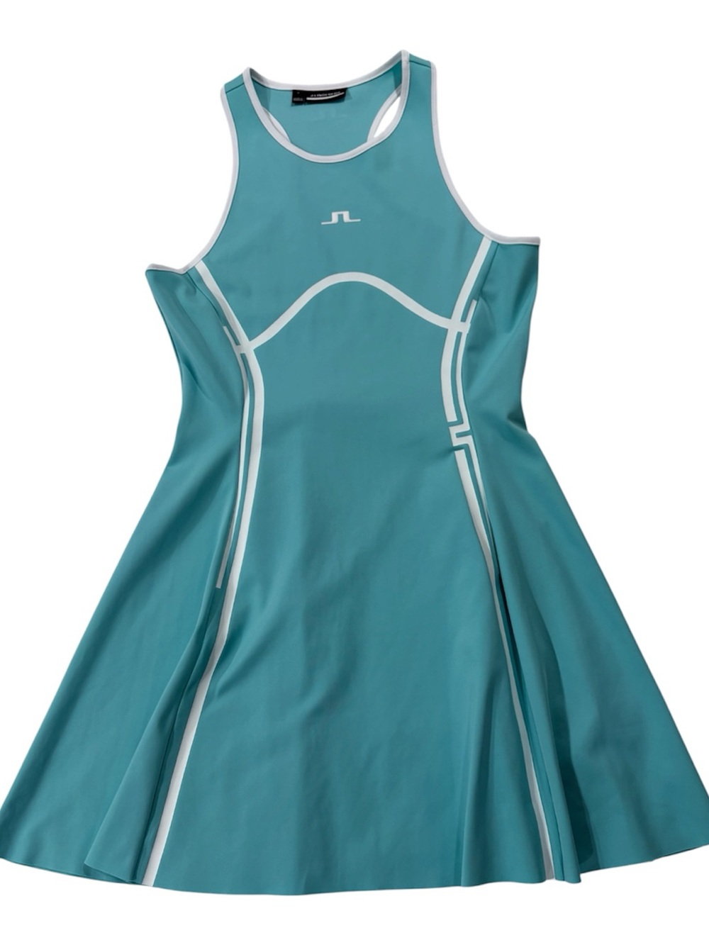 J.Lindeberg Teal & White Athletic Mini Dress